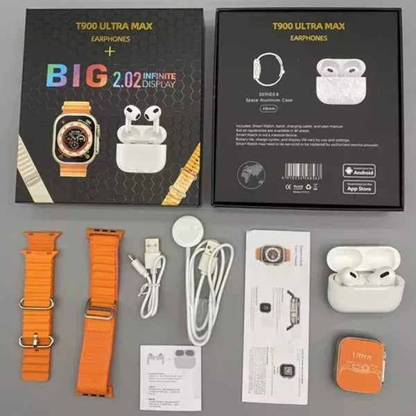 SMARTWATCH T900 ULTRA BIG 2.02 + AirPods 2